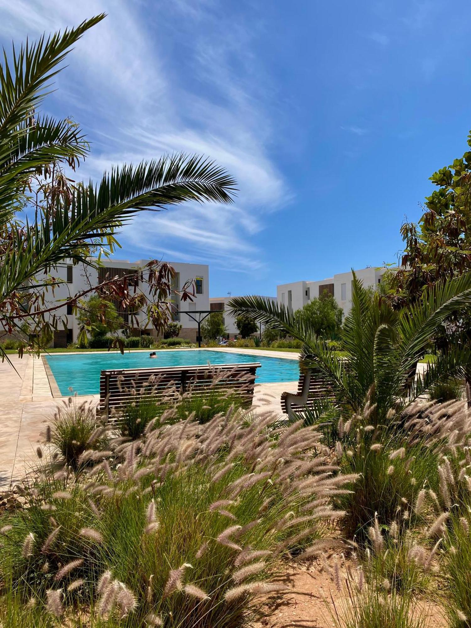 Luxurious Golf & Sea View Beach Apartment With Pool Access - Tamourrit, Taghazout Bay Εξωτερικό φωτογραφία